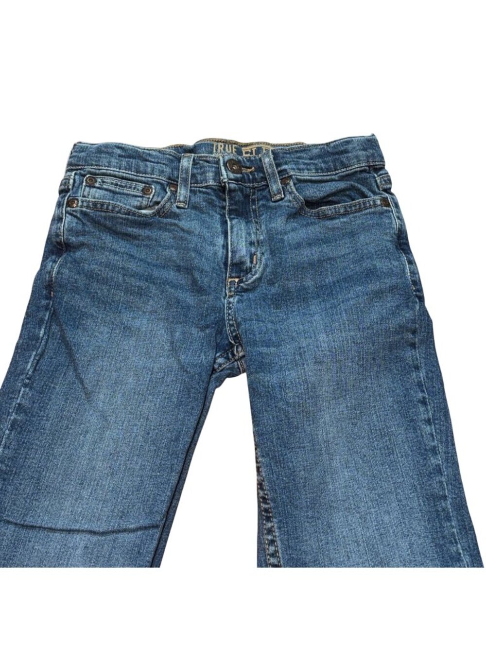 True Craft Flex KidsKids Bootcut Jeans Medium Wash-Adjustable Waist-Size 10-GUC - Picture 3 of 6